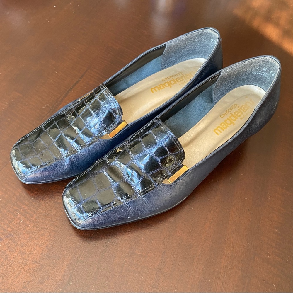 Vintage Navy Magdesians Loafer Made in USA Size 7
